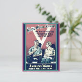 Vintage Ausgabe von "Gute Arbeit, Schwester": Mäch Postkarte (Stehend Vorderseite)