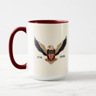 Vintage aussehende Kaffeetasse mit patriotischem D