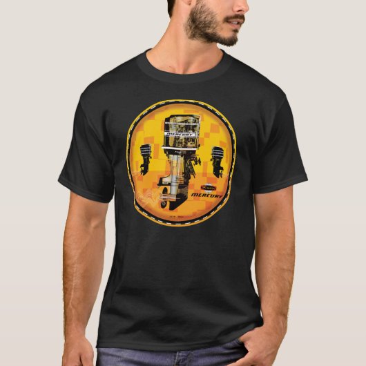 Vintage Außenbordmotoren von Mercury T-Shirt (Vorderseite)
