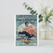 Vintage Ausstellung in Paris 1900 Postkarte (Stehend Vorderseite)
