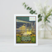 Vintage Ausstellung von Cleveland 1909 Poster Postkarte (Stehend Vorderseite)