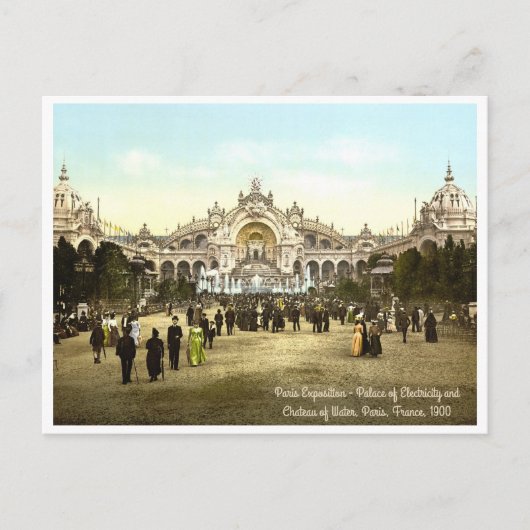 Vintage Ausstellung von Paris von 1900 Postkarte (Vorderseite)