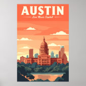 Vintage Austin Poster (Vorne)