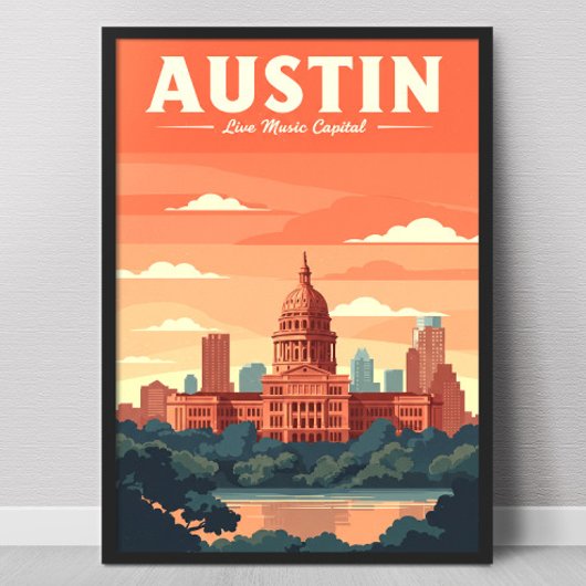 Vintage Austin Poster