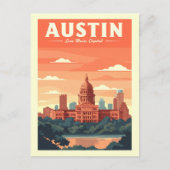 Vintage Austin Postkarte (Vorderseite)