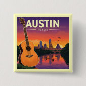 Vintage Austin Texas Button (Vorderseite)