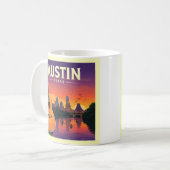 Vintage Austin Texas Kaffeetasse (Vorderseite Links)