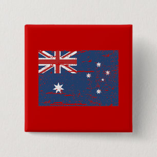 Vintage australische Flagge Button