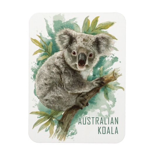 Vintage australische Koala Travel Magnet (Vertikal)