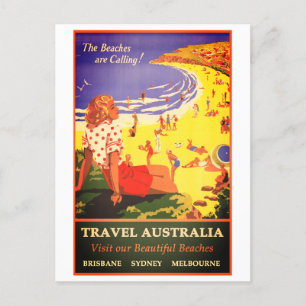 Vintage australische Reisepostkarte Postkarte