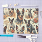 Vintage australische Rinder nahtlos Seidenpapier (Handwerk)