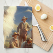 Vintage Australische Schäfermalerei Geschirrtuch (Viertel Falte)