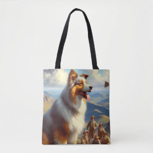 Vintage Australische Schäfermalerei Tasche