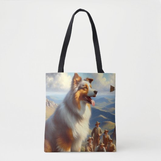 Vintage Australische Schäfermalerei Tasche (Vorderseite)