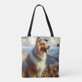 Vintage Australische Schäfermalerei Tasche (Rückseite)