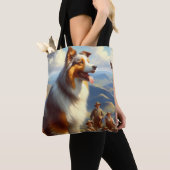 Vintage Australische Schäfermalerei Tasche (Von Nahem)