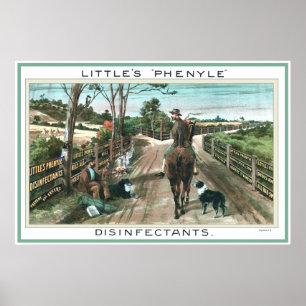 Vintage australische Werbeplakat Desinfektionsmitt Poster