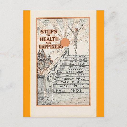 Vintage australische Werbevitamine Postkarte (Vorderseite)