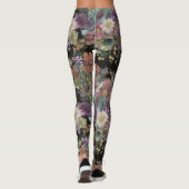 Vintage australische Wildblumen Leggings (Rückseite)
