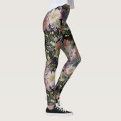 Vintage australische Wildblumen Leggings (Rechts)