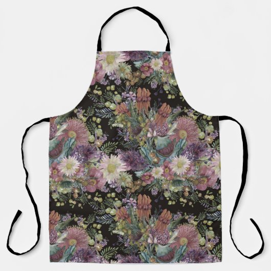 Vintage australische Wildblumen Schürze (Vorderseite)