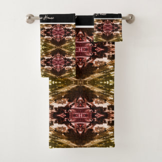 Vintage Austria Vienna Belvedere park overview Badhandtuch Set