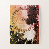 Vintage Austria Vienna Rathaus town hall Puzzle (Vertikal)