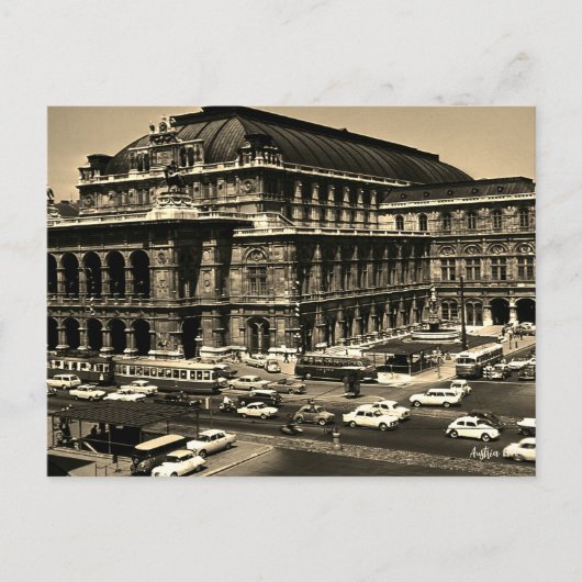 Vintage Austria Vienna Staatsoper opera Postkarte (Vorderseite)
