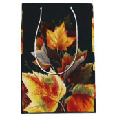 Vintage Autmn Leaf Cross Motif Mittlere Geschenktüte (Vorderseite)