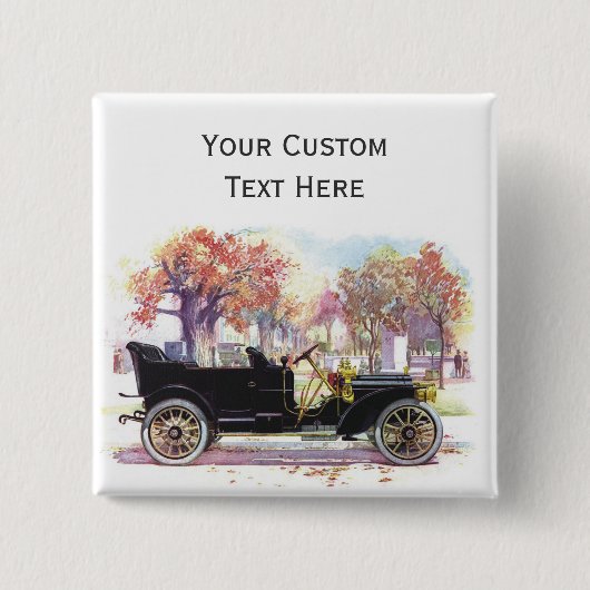 Vintage-Auto-benutzerdefinierte Taste Button (Vorderseite)