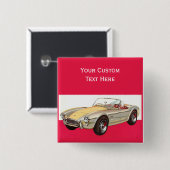 Vintage-Auto-benutzerdefinierte Taste Button (Vorne & Hinten)