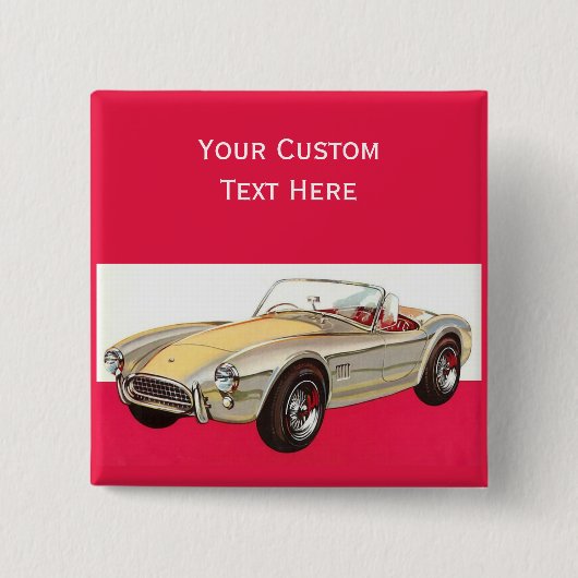 Vintage-Auto-benutzerdefinierte Taste Button (Vorderseite)