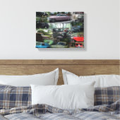 Vintage Auto Collage Leinwanddruck (Insitu (Schlafzimmer))