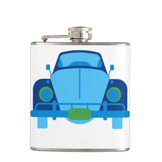 Vintage-Auto Flachmann (Vorderseite)
