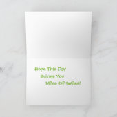 Vintage Auto-Geburtstags-Karte Karte (Innenseite)