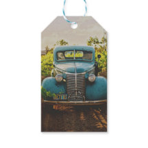VINTAGE AUTO GIFT TAG WEDD