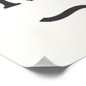 Vintage Auto in Retrofarben. Poster (Ecke)