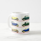 Vintage Auto Kaffeetasse (Vorderseite Links)