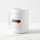Vintage-Auto Kaffeetasse (Vorderseite Links)