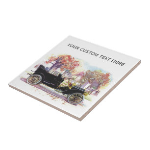 Vintage-Auto-Keramikfliese Fliese