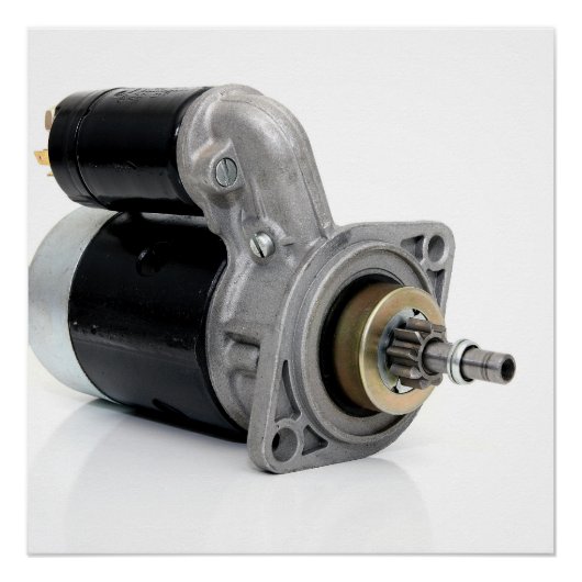 Vintage auto motive starter poster (Vorderseite)