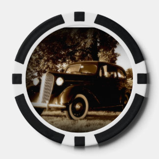 Vintage-Auto-Pokerchip-Set Pokerchips