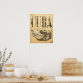 Vintage-Auto Poster (Küche)