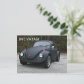 Vintage Auto Postkarte (Stehend Vorderseite)