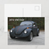 Vintage Auto Postkarte (Vorne/Hinten)