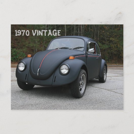 Vintage Auto Postkarte (Vorderseite)