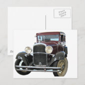 Vintage-Auto Postkarte (Vorne/Hinten)