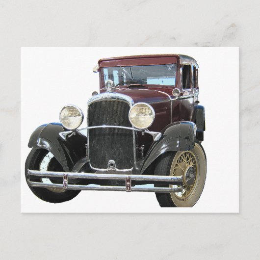 Vintage-Auto Postkarte (Vorderseite)