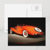Vintage Auto Postkarte (Vorne/Hinten)