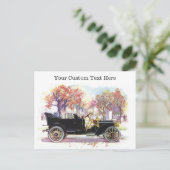 Vintage-Auto-Postkarten Postkarte (Stehend Vorderseite)